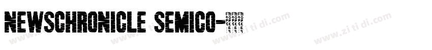 NewsChronicle Semico字体转换